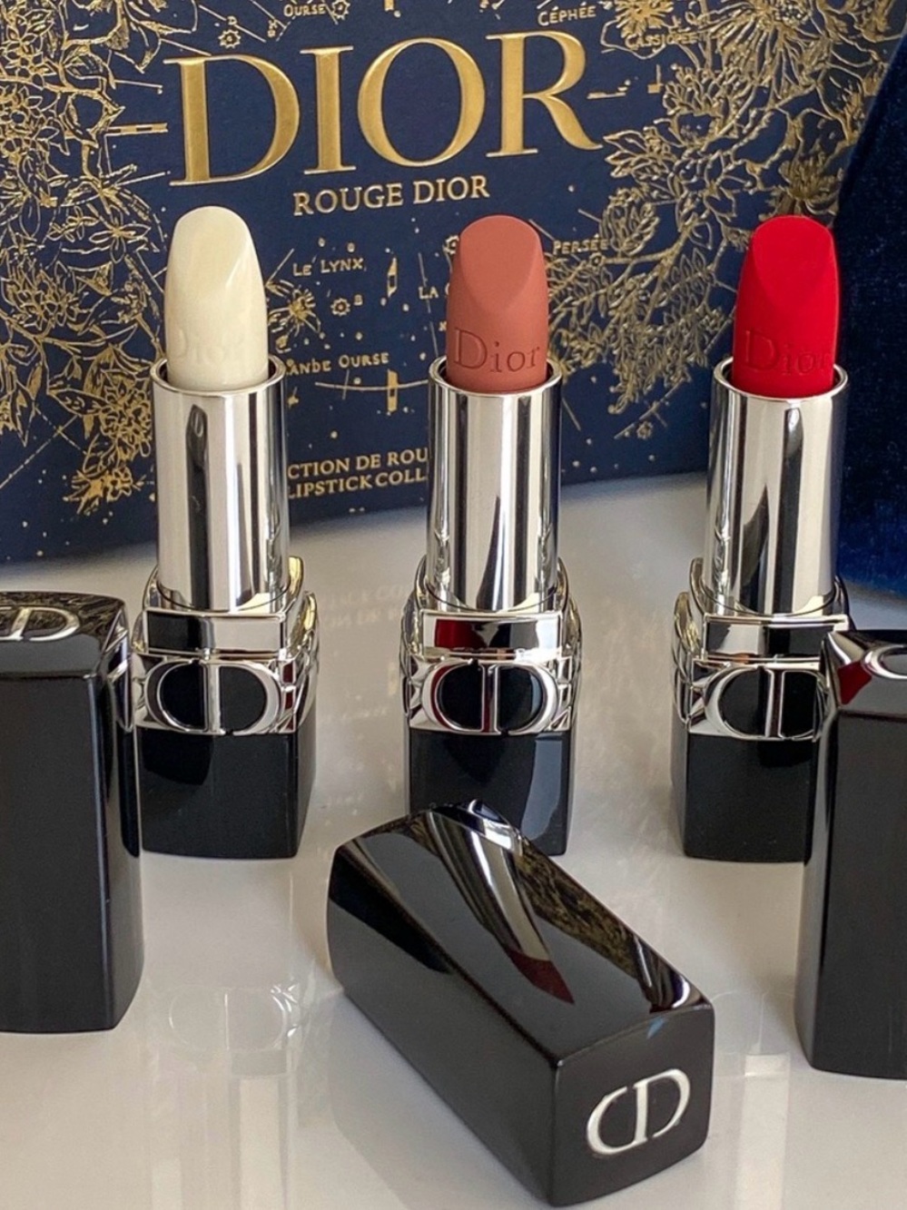 Dior Rouge Lipstick Trio — holiday limited edition